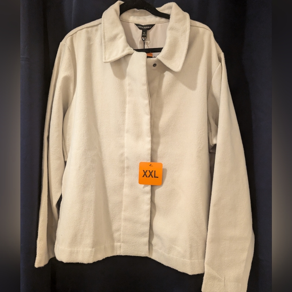 Banana Republic Cream Jacket with Snap Buttons - Picture 8 of 16